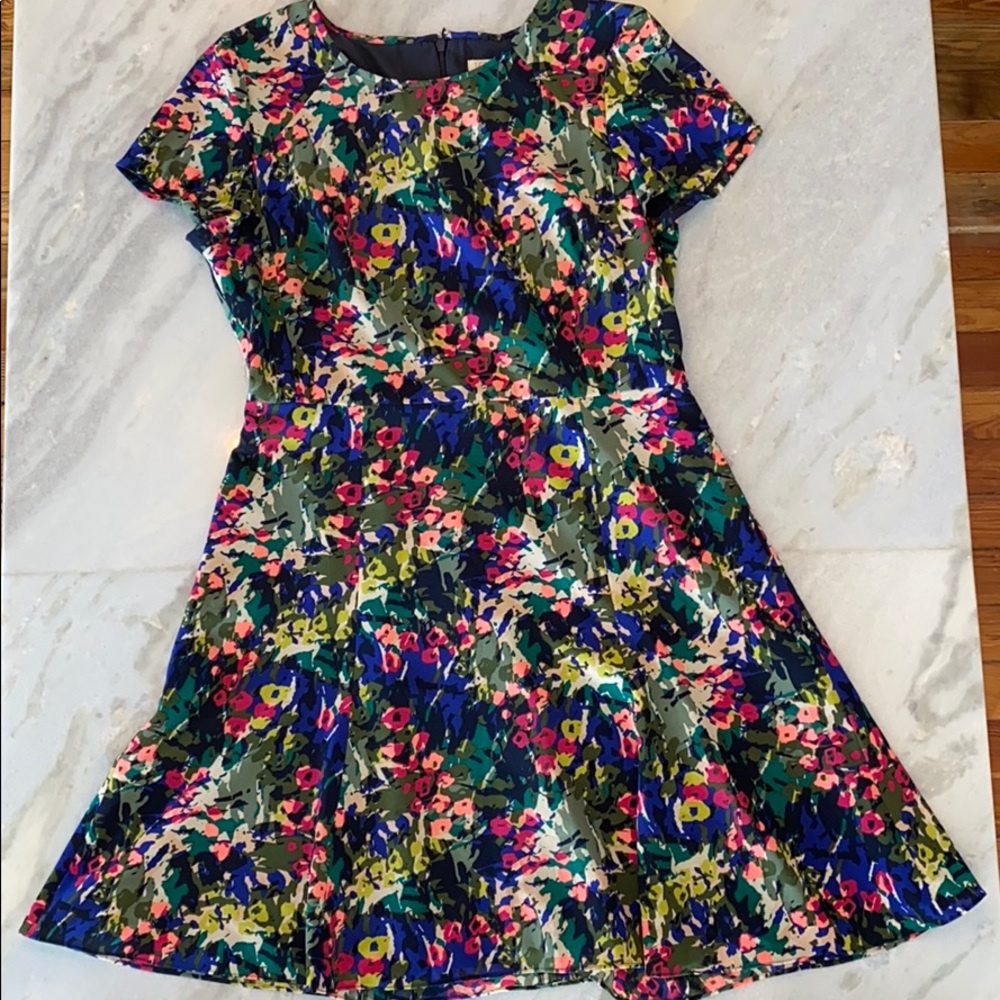 J Crew Floral Flutter Dress